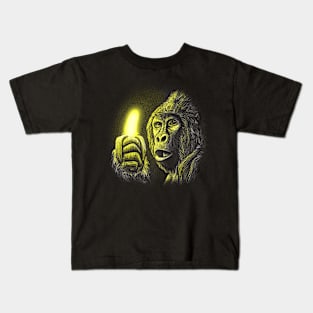 Gorilla Enlightened Gaze Kids T-Shirt